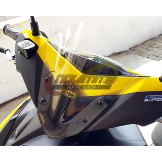 Front Shell Shield Windshield Visor Sectbill Carbon Yamaha Aerox 155