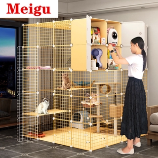 Cat Cage Super Free Space Cat Villa Cat Cage Home Cat House Cat Nest Can Put Cat Litter Basin Cat Cage Three Layerspet crate jambul cage playpen pet