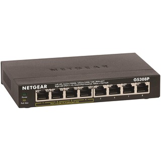 NETGEAR 5-Port Gigabit Ethernet Unmanaged PoE Switch GS305P with 4 x PoE 55W, Desktop, Sturdy Metal
