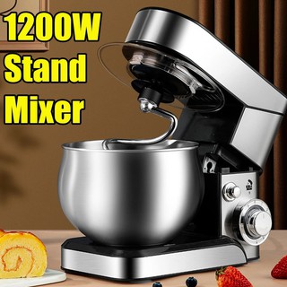 🔥Ready Stock🔥 1200W Stand Mixer Kitchen Food Stainless Steel Stand Mixer 5L Cream Egg Whisk Blender Cake Dough Mixer Bread Maker Machine