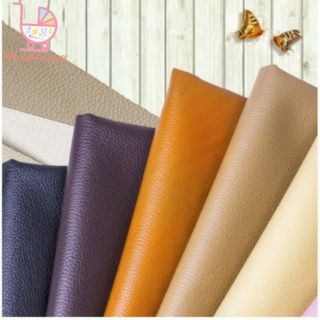 [Shop Malaysia] Superior Quality PU Leather Systhetic Fabric Faux Leather Leatherette For Sewing Bag Clothing Sofa Car Material DIY