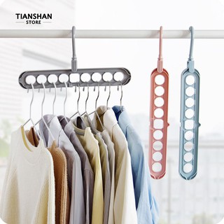 Tianshan Space Saving Clothes Towel Hook Hanger Closet Organizer Storage Rack