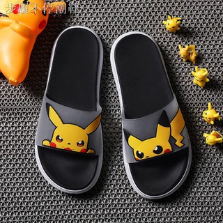 Picks Pikachu Slippers Male 2021 Summer Outside The Word