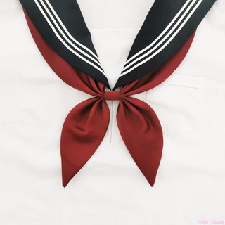 [Ties & Bow Ties]Japanese student college style jk uniform shirt sailor suit accessories free hit triangle scarf goldf