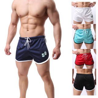 Men Male Elastic Waist Quick Drying Jogger Board Casual Breathable Shorts