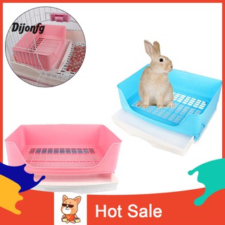 ◎Di Pet Rabbit Portable Drawer Toilet Litter Tray Pad Holder Training Mesh Box Case