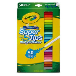 ❤ SG Seller ❤ CRAYOLA 50s Super Tips Washable Markers 50s or 20s Non-Toxic Art Pen Colour Doodle Writing Scrapbook