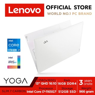 Lenovo Yoga Slim 7i Carbon |13.3" QHD (2560x1600) | Intel Core i7-1165G7 | 16GB RAM | 512GB SSD | 2YPremium