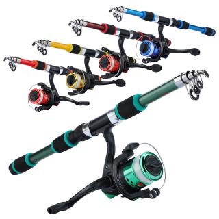 New Spinning Fishing Rod Combo 1.8m Super Strong Fishing Rod with AK200 Fishing Reel with Line Fishing Set