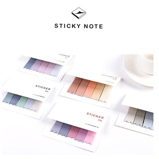 CH DIY Gradient Color Office Novelty Sticky Notes Planner Stickers Page Index Post Office School Supplies