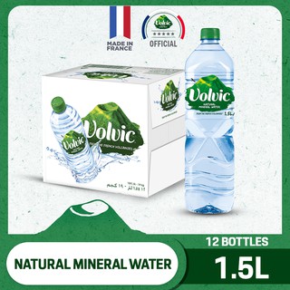 Volvic Natural Mineral Water 12x 1.5L Case