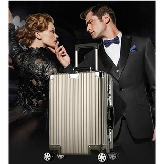 AIDEAL.sg Fully Body Aluminium Travel Luggage