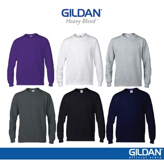 Gildan Unisex Heavy Blend Adult Crewneck Sweatshirt - Purple / White / Grey / Dark Heather / Black / Navy 88000