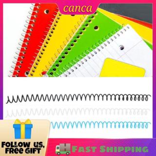 ✿Canca✿ 【READY】20pcs 30 Hole Loose-leaf Plastic Binding Ring Spring Spiral Rings for A4 Paper