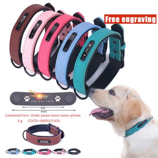 Free Engraving Dog Collar Anti-lost Adjustable Pet Collar ID Tag Cat Puppy Large Dogs collar Pet Accessories
