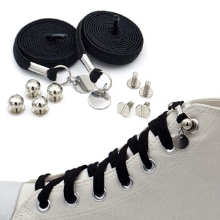 Tips No Flat Elastic Shoelaces Shoelace Metal with Tie Laces Quick