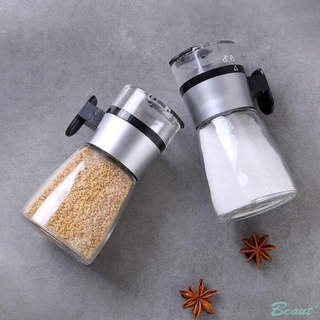 ☀ Press type Salt spreader apothecary jar Seasoning pot Once 5g Salt controller Pepper Spice bottle Kitchen supplies Spice Jar Sugar Pot Salt Pot Pepper Pot ☞Beaut