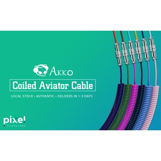 [🔥 SG STOCK] Akko Aviator Coiled Type C Mechanical Keyboard Cable