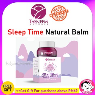 Tasneem Balm Sleep Time By Tasneem Naturel (18g) Easy To Sleep, Easy Sleep, Cheerful mood
