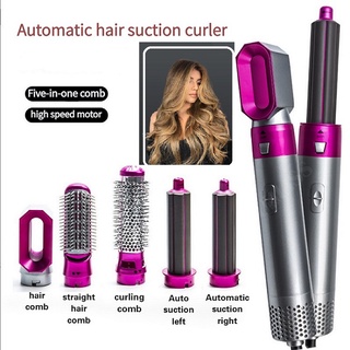 Hair Curler 5-In1 Hair Dryer Multi Functional Hair Curling Styling Comb Electric Air Iron @SKSG