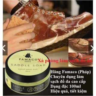 Leather Cleaning, Famaco Saddle Soap, Bag Cleaning, Wallet, Intensive Shoes High Quality