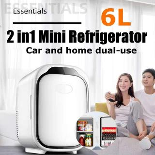Small refrigerator mini cosmetic refrigerator car home 6L two-in-one dual-use refrigerator portable car small heating and cooling box refrigeration refrigeration refrigerator (2)
