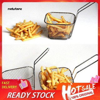 RICH_French Fries Deep Frying Fryer Basket Stainless Steel Food Filter Cooking Tool