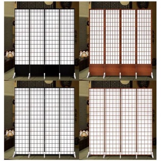 [SG SELLER] Japanese Premium Folding Room Divider Divider Partition Screen Double Side Covered Partition 180CM