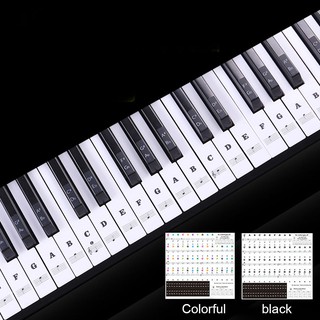 Removable Key Electronic Keyboard Piano Key Note Stickers Labels For Beginner