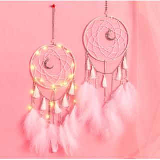 [In Stock]Tassel Catching Monternet Large Red Dream Catcher Creative Feathers Home Pendant Decoration Wedding For Decor