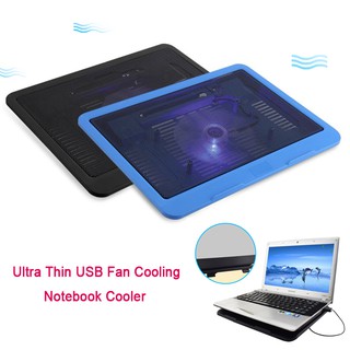 Ultra Thin USB Fan Cooling Laptop PC Notebook computer Cooler For Strong Air Cooling Pad(only black color available)