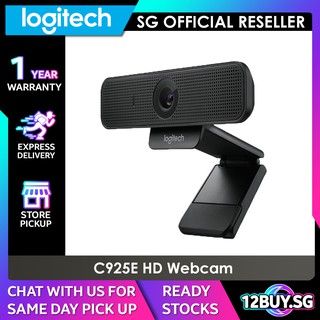 Logitech C925e 1080p HD Webcam for HD Video Streaming & Business 12BUY.SG 1 Year SG Warranty Express Delivery