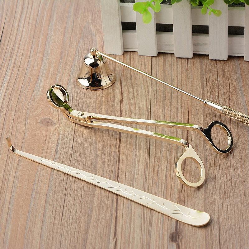 Candle Snuffer, Candle Wick Trimmer Wick Dipper - 3 in 1 Candle Accessory Set (1)