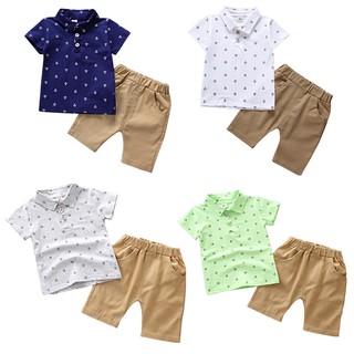🌹HOT SALES🌹Baby Boy cotton T-shirt Tops+Shorts Pants Outfit Clothes Set