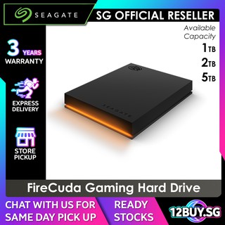 Seagate FIRECUDA Gaming Hard Drive 1TB 2.5IN USB 3.2 Gen 1 External HDD 12BUY.SG