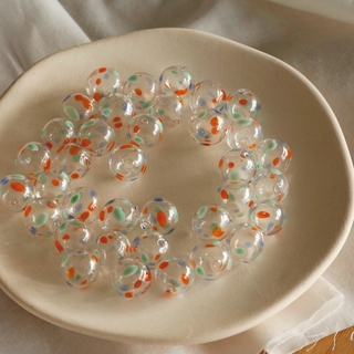 1Hokkaido wind chime glass bubble beads ins retro style earr (1)