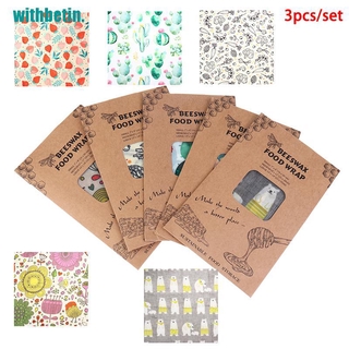 【withbetin.】beeswax food wrap Sustainable Food Storage Organic Wrap Cling for Sandwich