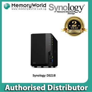 Synology DiskStation DS218 2 Bay NAS Diskless. Local Distributor 2 years Warranty(Carry In).