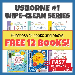 [NEW IN! ALL TITLES!] Usborne Wipe-Clean Books #1