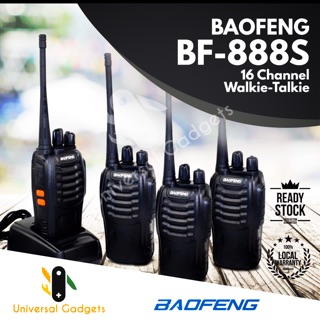 Original BaoFeng BF 888S Walkie Talkie 16 Channels Lithium Travel Signal 3-5Km