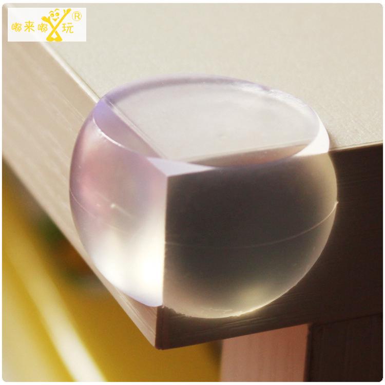 Transparent Glass Corner Protection Spherical Table Corner with Double-sided Adhesive Tape for Children's Safety Products