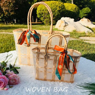 Storage box / storage basket / customization / home lifeTransparent Bag Gift Cabas Jelly Woven Fashion Handbag Hand Bask