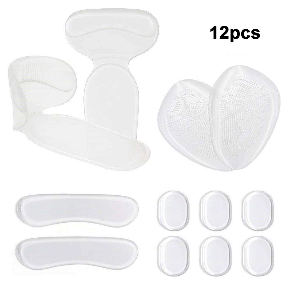 Blister Prevention Wear Resistant Easy Use Anti Slip Foot Protection Tool Transparent Mini Heel Grips Set