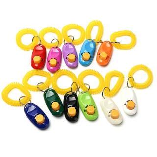 1pc ABS Dog Pet Clicker Training Agility Trainer Aid Clerer Pet Dog Trainer abc