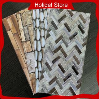 Ceramic Tile 4K super clear imitation stone wall tiles self-adhesive foam wall tile wallpaper sticker 60 cm*30 cm