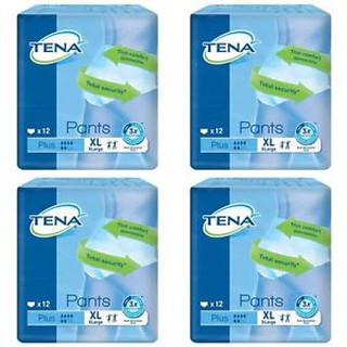 [NO FREE GIFT] TENA PANTS PLUS XL SIZE 12S PACK-OF-4