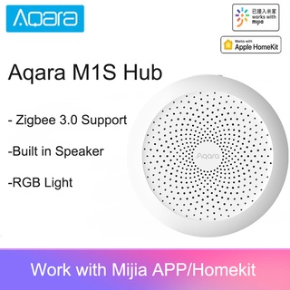 Xiaomi Aqara M1S Hub Gateway with RGB Led Night Light Zigbee 3.0 Siri Voice APP Remote Control Smart Home Work Mijia APP HomeKit