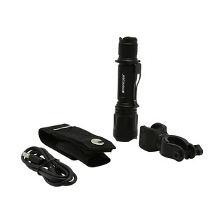 SOUNDTEOH 10W USB Rechargeable Tactical Torchlight FL-80R 80-800 lumen (Battery Operated)