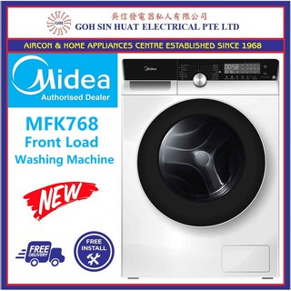 *NEW model* Midea MFK768W Front Load Washing Machine Knight Series SpaCare with Inverter Washer