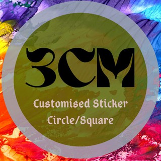 3cm Customised Sticker Printing / Label